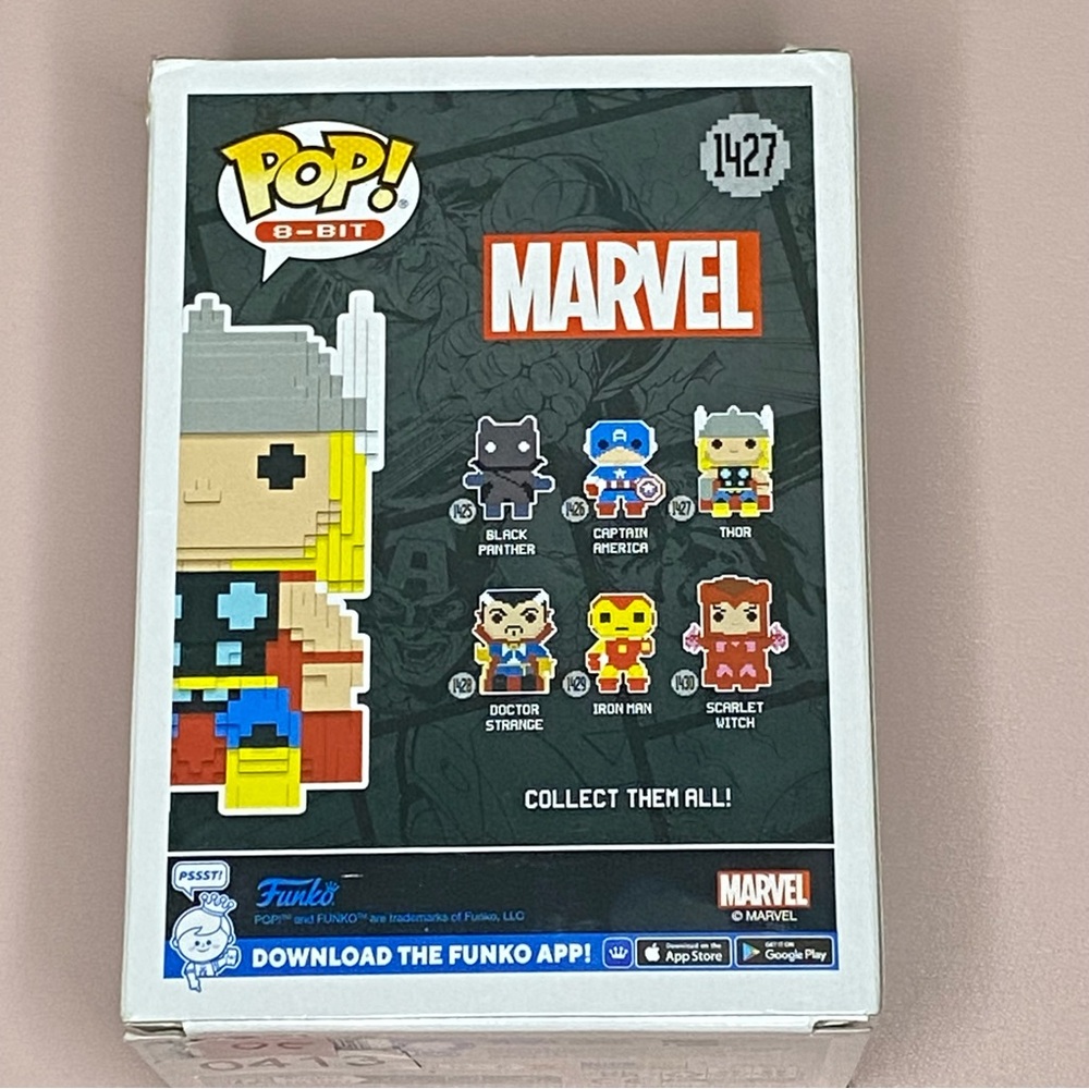 Funko Pop! VAULTED 8-Bit Thor Figure #1427 - Picture 6 of 10